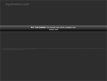 Tablet Screenshot of mpwrwmn.com